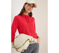 Cecil Damen Ottoman-Shirt 3227761 3/4-Arm Rundhals 60% Polyester/37% Viskose/3% Elasthan Rot XXL