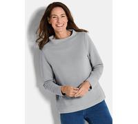 Ottoman-Sweatshirt mit Turtleneck grau 46