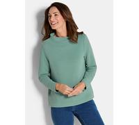Ottoman-Sweatshirt mit Turtleneck grün 42