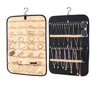 Oudizz Schmuck Aufbewahrungssystem - Schmuckaufbewahrung Wand Ohrring Organizer Ketten sonnenbrillen aufbewahrung 1 Klein, Klein, Schwarz