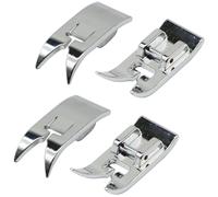 OUDQFCJ 4 Stück Universal Allzweck Nähmaschinen Nähfuß Gerader Stichfuß Zick Zack Fuß Multifunktionales Zubehör Passend für Alle Singer Brother Janome Und Babylock Nähmaschinen Mit Niedrigem Schaft