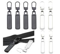 OUDQFCJ 8 Stück Universal Reißverschluss Zipper Ersatzteile für Koffer Mantel Stiefel Jackenrucksäcke