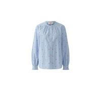 Oui - Bluse dk blue red - Gr. - 40