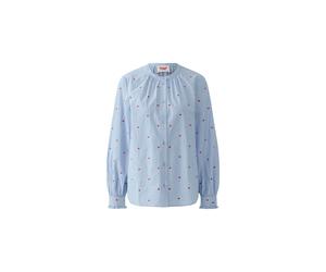 Oui - Bluse dk blue red - Gr. - 40