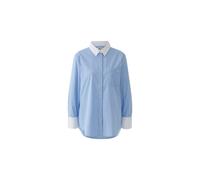 Oui - Bluse lt blue white - Gr. - 36
