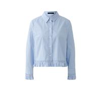 Oui - Bluse lt blue white - Gr. - 38