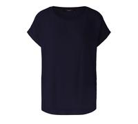 Oui - AYANO Blusenshirt 100% Viskosepatch darkblue - Gr. - 36