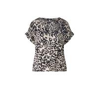 Oui - Blusenshirt Viskosepatch lt stone grey - Gr. - 36