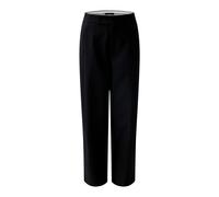 Oui Damen Bundfaltenhose Tapered fit Uni