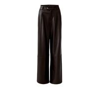 Oui - Bundfaltenhose dark brown - Gr. - 36
