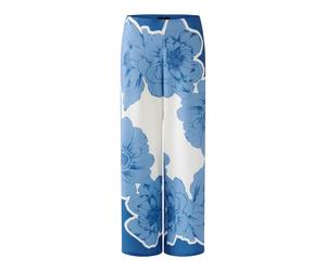 Oui - Culotte mit Blumenmuster blau - Gr. - 44