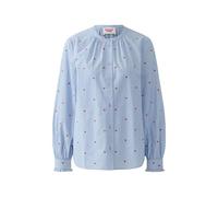 Oui Hemdbluse mit Knopfleiste in Bleu, Größe 40