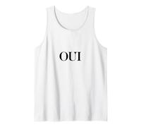 Oui Damen French Word White Tank Top
