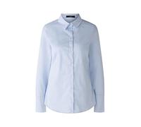 Oui Damen Hemdbluse ANUYA Baumwollmischung tailliert geschnitten Uni Business, Festlich, Freizeit Rundhals Hemdblusenkragen Baumwollmischung