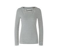Oui Langarmshirt mit gewirkten Streifen 36