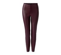 Oui Damen Leggings CHASEY in Lederoptik Slim fit Uni