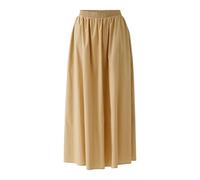 Oui Damen Maxirock tailliert geschnitten Uni