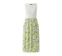 Oui Damen Midikleid tailliert geschnitten Alloverprint