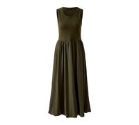 Oui Damen Midikleid tailliert geschnitten Uni