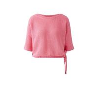 Oui Damen Pullover Baumwollmischung lässig geschnitten Uni