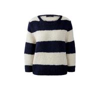 Oui Damen Pullover ESMY lässig geschnitten Gestreift