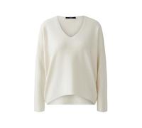 Oui Damen Pullover FREYJA Viskosemischung oversized geschnitten Uni