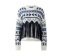 Oui Damen Pullover lässig geschnitten Norweger