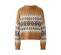 Oui Damen Pullover lässig geschnitten Norweger