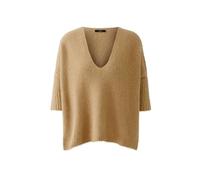 Oui Damen Pullover mit Alpaka oversized geschnitten Uni