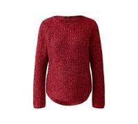 Oui Damen Pullover NAOLIN Baumwollmischung gerade geschnitten Uni