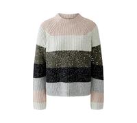 Ouí Pullover Damen oversized geschnitten, gestreift Rosa Größe 40