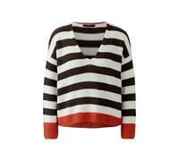 Oui - Pullover white brown - Gr. - 38