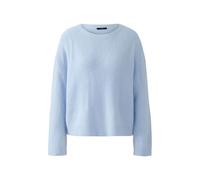 Oui Damen Pullover oversized geschnitten Uni