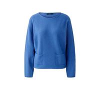Oui Damen Pullover oversized geschnitten Uni