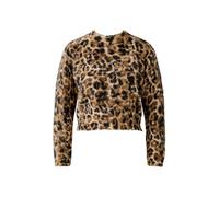 Oui Damen Pullover schmal geschnitten Animalprint