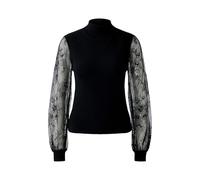 Oui Damen Pullover schmal geschnitten Uni