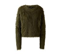 Oui Damen Pullover schmal geschnitten Uni