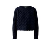 Ouí Pullover SIRAH Damen Boxy Zopfstrickmuster Blau Größe 42