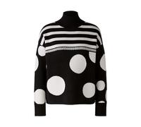 Oui Pullover im Streifen- und Punktedesign 42