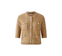 Oui - Strickjacke Baumwollmischung salty caramel - Gr. - 38