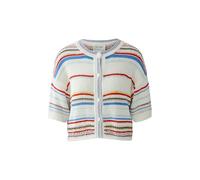 Oui - Strickjacke white red - Gr. - 44