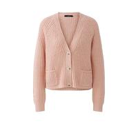 Oui Damen Strickjacke LAFONYA Baumwollmischung lässig geschnitten Uni