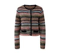 Oui Damen Strickjacke schmal geschnitten Gestreift