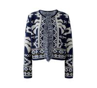 Oui - Strickjacke dk blue white - Gr. - 42