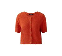 Oui Damen Strickjacke schmal geschnitten Uni