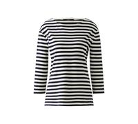 Oui Damen T-Shirt SOLEILA gerade geschnitten Gestreift