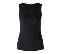 Oui - FILIZ Top elastische Viskoserippe black - Gr. - 38