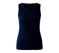 Oui - FILIZ Top elastische Viskoserippe darkblue - Gr. - 42