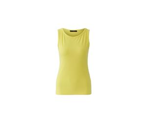 Oui - FILIZ Top elastische Viskoserippe lemon zest - Gr. - 42