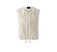 OUÍ Gilet in Felloptik beige | 34